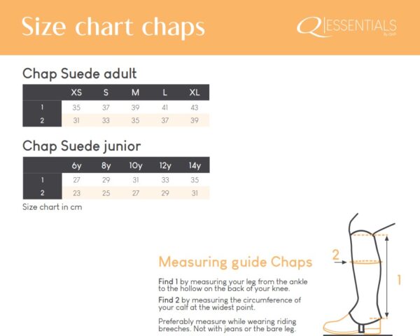 Chaps en daim QHP